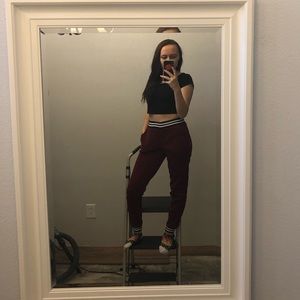 BUNDLE maroon and gray joggers